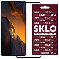 Закаленное защитное стекло SKLO 3D Full Glue для Xiaomi Poco X5 Pro 5G | толщина 0.33 мм Черный