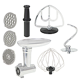 Планетарний робот-кухонний комбайн тістоміс Adler AD 4221 2200Вт з чашею на 7 літрів і м'ясорубкою, фото 5