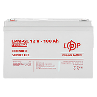 Гелевая аккумуляторная батарея GEL LogicPower LPM-GL 12V - 100 Ah | Аккумулятор гелевый 12В 100 Ач | АКБ (3871