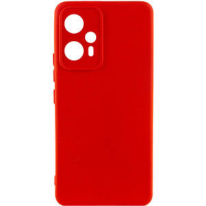 Чохол Silicone Cover Lakshmi Full Camera (A) для Xiaomi Redmi Note 12T Pro | Мікрофібра Червоний / Red