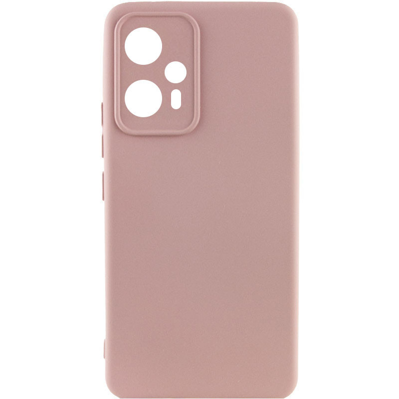Чохол Silicone Cover Lakshmi Full Camera (A) для Xiaomi Poco F5 / Note 12 Turbo | Мікрофібра Рожевий / Pink Sand, фото 1