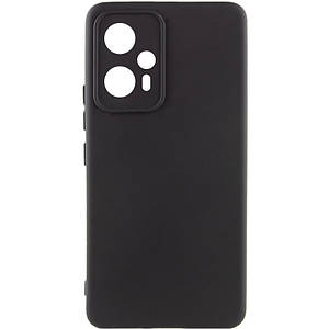 Чохол Silicone Cover Lakshmi Full Camera (A) для Xiaomi Redmi Note 12T Pro | Мікрофібра Чорний / Black
