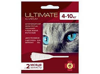 Unicum Ultimate Капли об блох, клещей, вшей и власоедов для кошек, 4-10 кг.