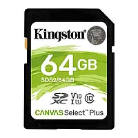 Карта пам&apos;яті Kingston 64GB UHS-I SDXC Class 10 Canvas Select Plus R100MB/s (SDS2/64GB)