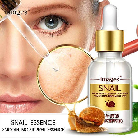 Опт Сироватка для обличчя Images Snail Essence з муцином равлика та гіалуроновою кислотою, 15 мл, фото 3
