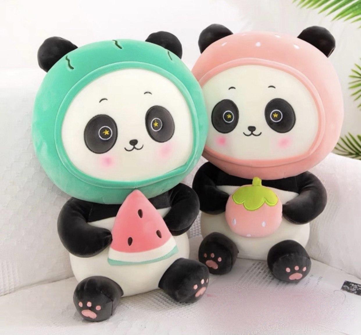 Іграшка-подушка з пледом всередині 3 в 1 панда / Іграшка трансформер м'яка плюшева, фото 1