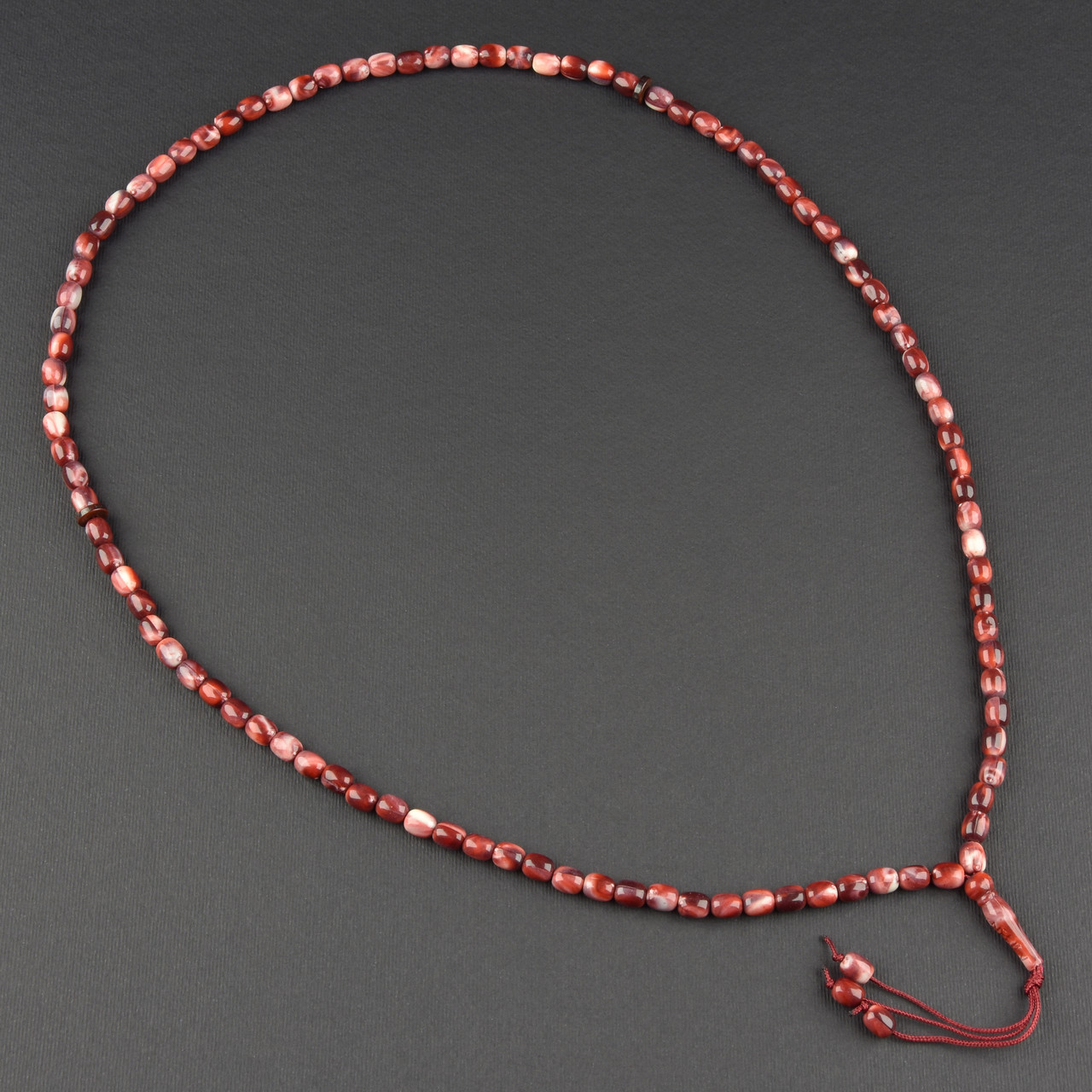 Чітки пластикові з дрібними коричневими намистинами та висувною кількістю намистин 33 штуки довжина 70 см - фото 1 - id-p1904440475