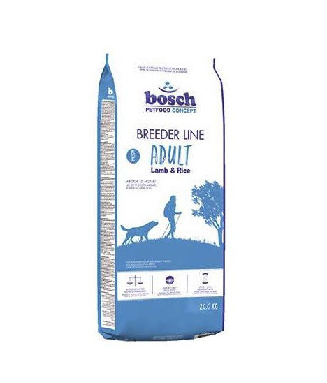Bosch Breeder Lamb and Rice 20 кг сухий корм для дорослих собак з ягням та рисом