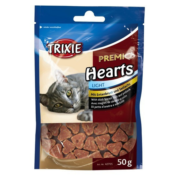 Сердечка для котів Trixie Hearts (качина грудка минтай) 50 гр