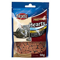 Сердечки для котов Trixie Hearts (утиная грудка минтай) 50 гр