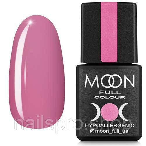 Гель-лак MOON FULL color Gel polish №107 (тьмяний рожево-кораловий, емаль), 8 мл