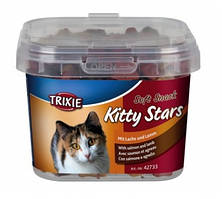 Ласощі для котів Kitty Stars з лососем і ягням 140 гр
