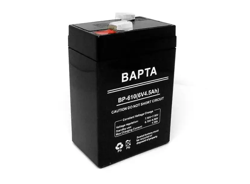 Акумуляторна батарея Акумулятор для електронних ваг 6 V / 4.5 AH / 20HR 70х47х100 BAPTA