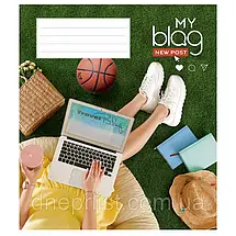 Зошит 24 арк. лінія "Школярик" ВД лак / To be blogger, фото 5