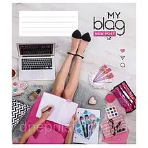 Зошит 24 арк. лінія "Школярик" ВД лак / To be blogger, фото 4