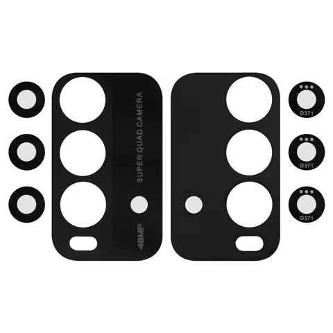 Скло камери для телефону Xiaomi Redmi 9T, чорне