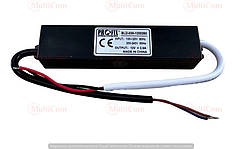 06-03-206. Блок живлення для LED стрічки 30W 12 V 2,5 A герметичний, корпус метал