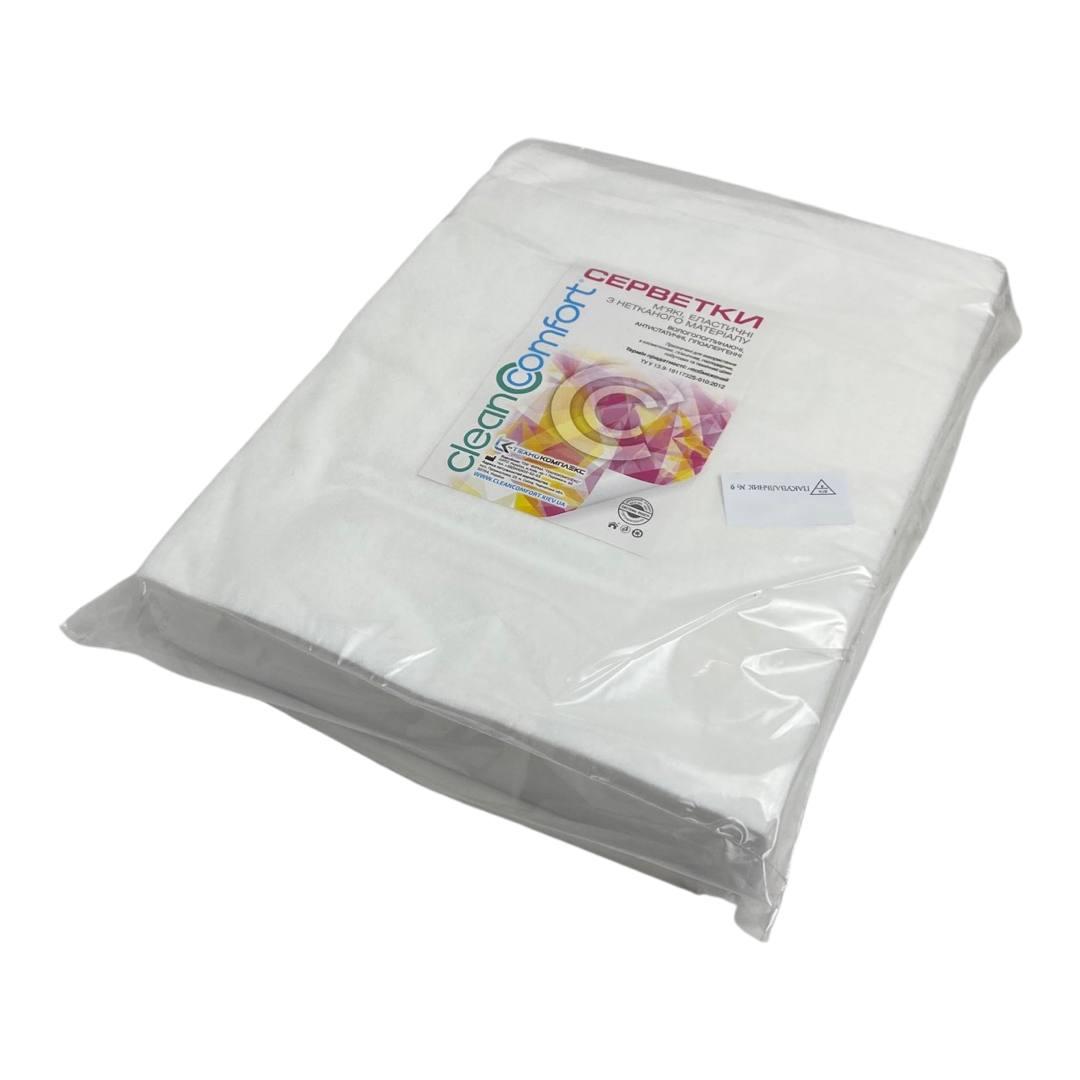 Серветки гладкі в пачці нарізні CleanComfort 25*30, 100 шт/пач
