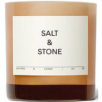 Соевая Свеча с Ароматом Шафрана и Кедра Salt & Stone Candle Saffron & Cedar