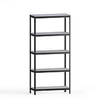 Стелаж для складу, архіву, магазину. чк-80 пофарбований ral 7024. 1960*920*300*5 полок ЛДСП