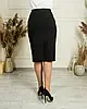 Спідниця жіноча чорна великого розміру 3355АР розміри 46-58, фото 5