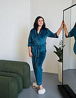 Велюровий домашній костюм піжама р.2XL,3XL,4XL,5XL