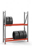 Стелаж для зберігання шин SN-шц. (шинний) 2000*1340*500*2 яруси Ral 2004