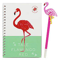 Набор с блокнотом и ручкой "Фламинго" (вид 1)