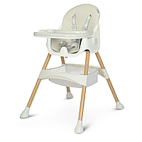 Стульчик для кормления Bambi M 4136-2 White Wood Белый