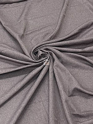 Двосторонній льон для штор California V-41 однотонна шторна тканина, сіро-коричневий колір