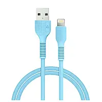 Кабель ACCLAB AL-CBCOLOR-L1BL USB-Lightning 1.2м Blue (1283126518188)