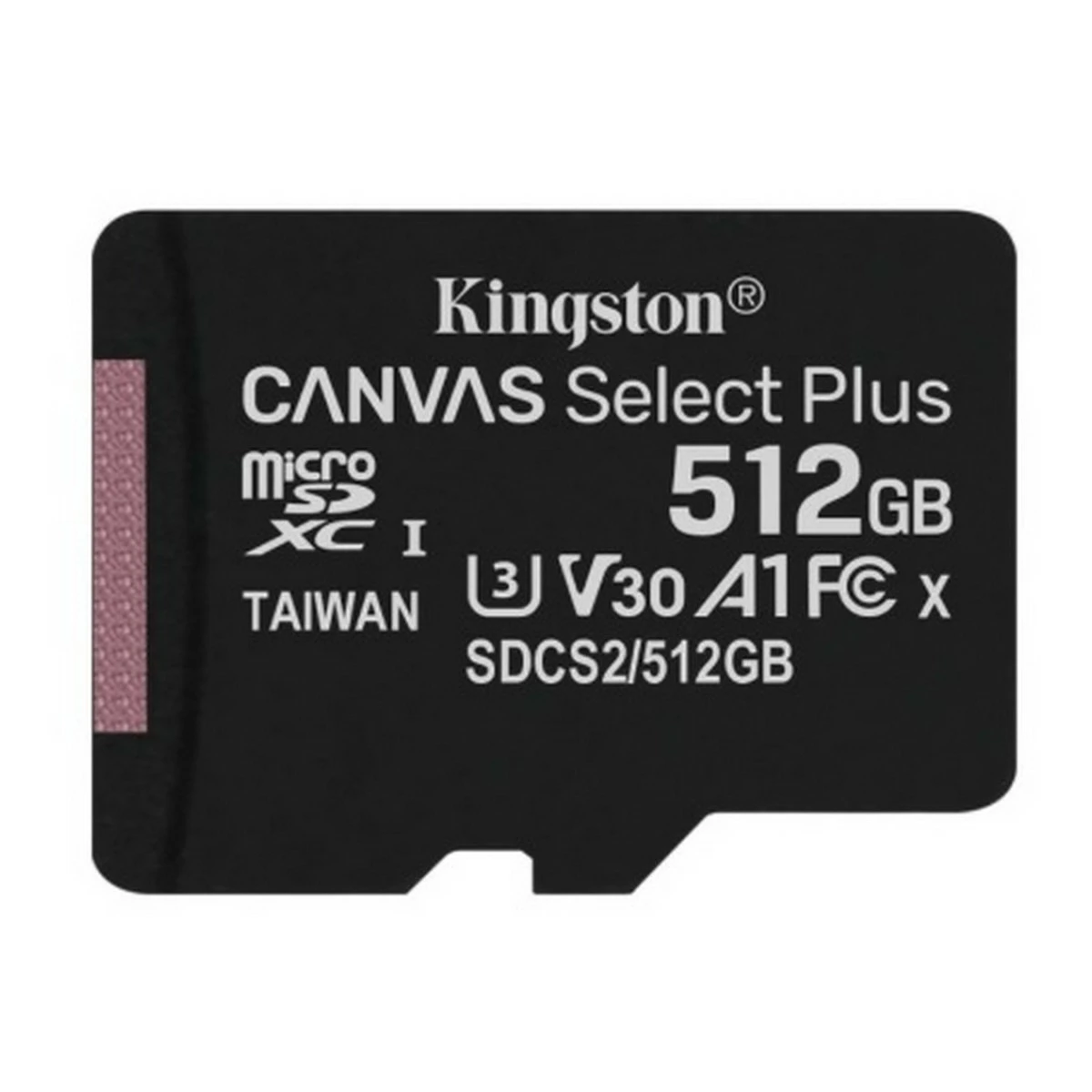 Карта пам&apos;яті Kingston MicroSDXC 512GB UHS-I/U3 Class 10 Canvas Select Plus (SDCS2/512GBSP)