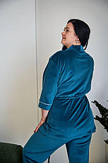Велюровий домашній костюм піжама р.2XL,3XL,4XL,5XL, фото 4