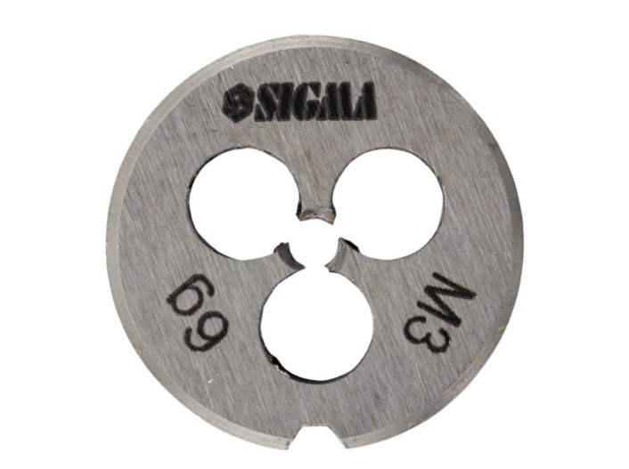 Плашка ручна, М3х0,5мм. Sigma 1604081