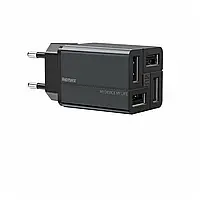 Сетевое зарядное устройство Remax RP-U43 Wanfu (EU) (4USB 3.4А) Black (6972174153667)