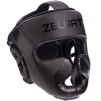 Дитячий боксерський шолом із повним захистом Zelart BO-7041 розмір M чорний