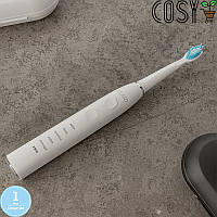 Електрична Зубна Щітка Для дорослих і дітей (8 Насадок + 5 режимів) Seago SG958 Sonic Біла.