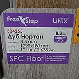 SPC ламінат FreeStep Unix Дуб Нортон 3.5мм/54 клас, фото 6