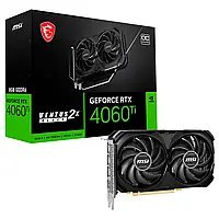 Видеокарта MSI GeForce RTX 4060 Ti 8GB GDDR6 Ventus 2X Black OC (GeForce RTX 4060 Ti VENTUS 2X BLACK