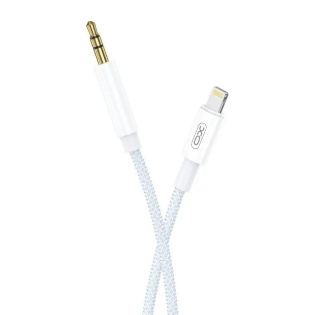AUX перехідник XO NB-RB211A Lightning to 3.5mm (P) 1M White, фото 1