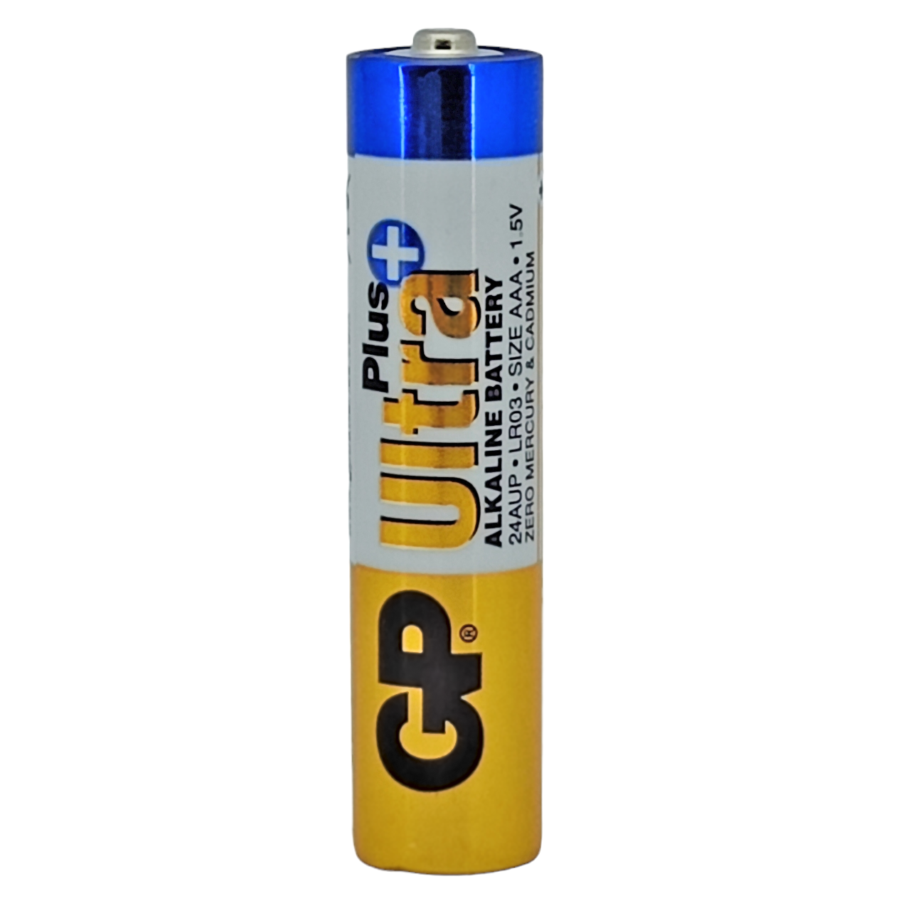 Батарейка GP ULTRA + ALKALINE 24AUPH-2UE4 лужна LR03, AUP AAA