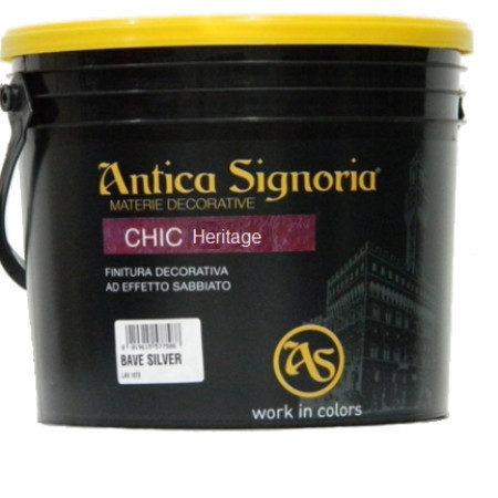 Декоративна фарба CHIC HERITAGE, SILVER (1л). Antica Signoria, фото 1