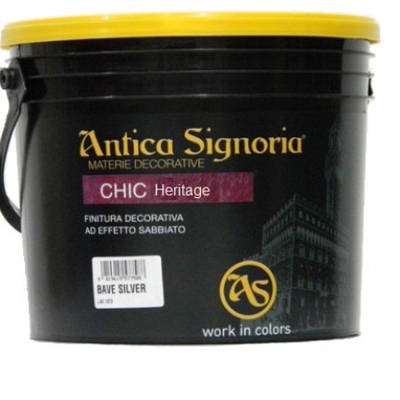 Декоративна фарба CHIC HERITAGE, SILVER (1л). Antica Signoria