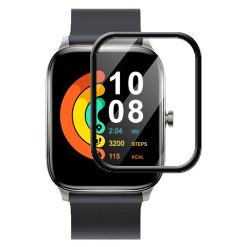 Полімерна плівка 3D (full glue) (тех.пак) для Xiaomi Haylou RS4 (LS12) / Haylou RS4 Plus (LS11) Чорний, фото 1