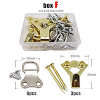 Кріплення Рамок Картин до 50 кг 9 шт Box F SPEC (SP-24236)