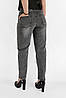 Джинси МОМ на гумці Жіночі стильні джинси у великих розмірах Kenalin Темно-сірий 31, фото 6