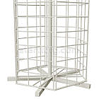 Стійка обертова NET-62, (настільна, 6 граней). Торгова металева стійка під навісне торгове обладнання у магазин, фото 4