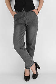 Джинси МОМ на гумці Жіночі стильні джинси у великих розмірах Kenalin Темно-сірий 31