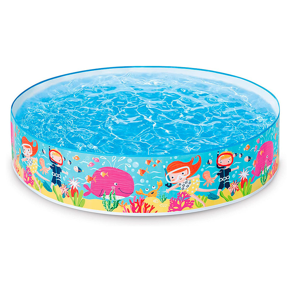 Круглий каркасний басейн Intex 58477 дитячий 122х25 см 280 л з ремкомплектом, фото 1
