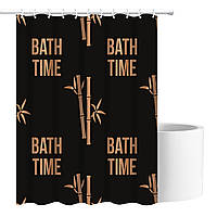 Шторка для ванни з поліестеру водонепроникна Bathlux 180x180 см з кільцями, фіранка для ванної кімнати 1688 Люкс качество!+, фото 3